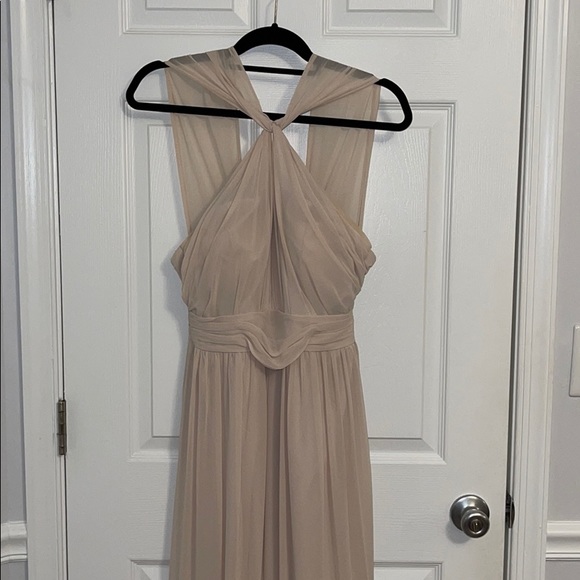 Champagne Bill Levkoff Bridesmaids Dress - Picture 2 of 5